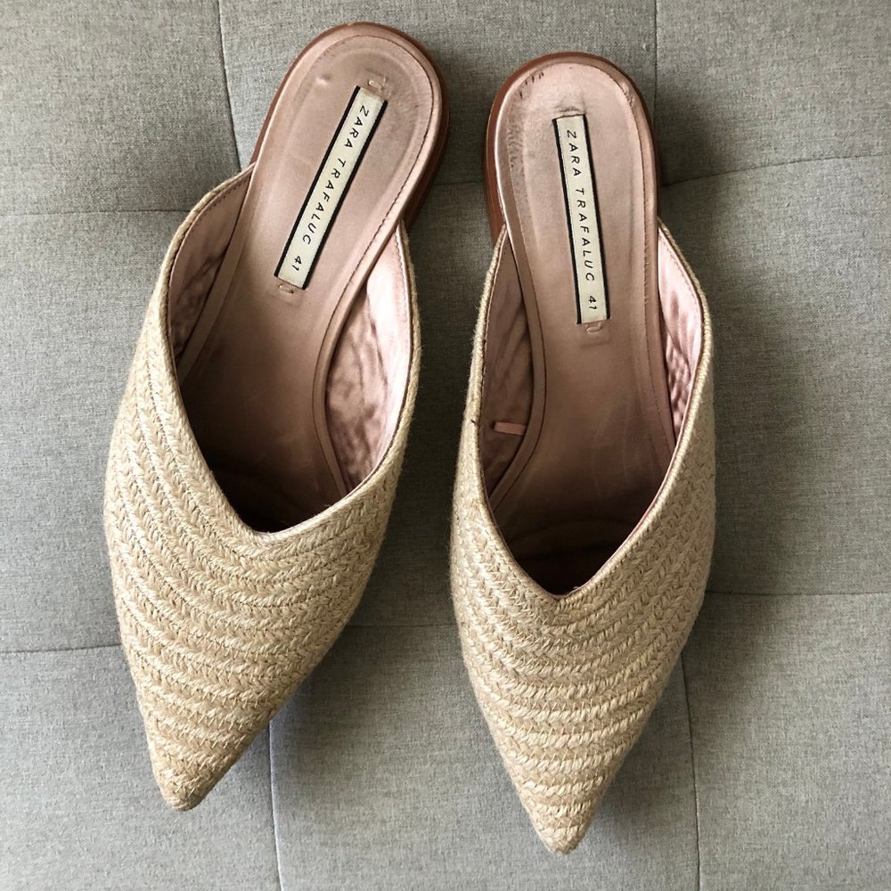 ZARA - Woven Mule Slides - 11